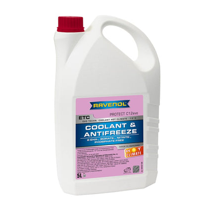 Anticongelante Refrigerante Ravenol Etc Premix 5l G12 -40°c Rosa